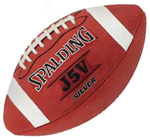 Spalding J5V Silver NFHS Footballs - Football Equipment and Gear