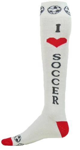 Red Lion I Love Soccer Socks - Closeout