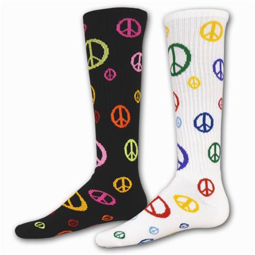 Red Lion "Give It A Chance" Peace Sign Socks CO