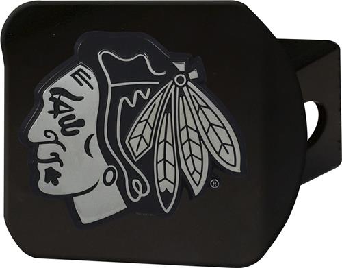 Fan Mats NHL Chicago Blackhawks Black Hitch Cover