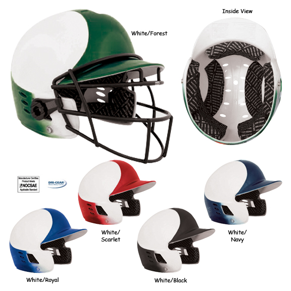E12740 Champro Softball Batting Helmet w/FaceguardNOCSAE