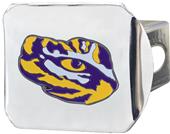 Fan Mats NCAA LSU Chrome/Color Hitch Cover