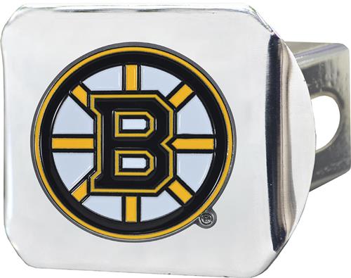Fan Mat NHL Boston Bruins Chrome/Color Hitch Cover