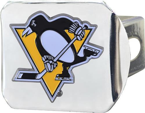 Fan Mats NHL Pittsburgh Chrome/Color Hitch Cover