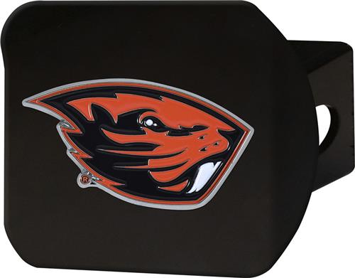Fan Mats NCAA Oregon State Black/Color Hitch Cover