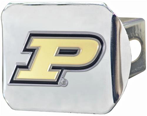 Fan Mats NCAA Purdue Chrome/Color Hitch Cover
