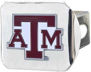 Fan Mats NCAA Texas A&M Chrome/Color Hitch Cover