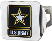 Fan Mats US Army Chrome/Color Hitch Cover