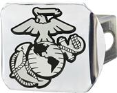 Fan Mats U.S. Marines Chrome/Color Hitch Cover