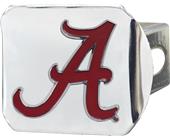 Fan Mats NCAA Alabama Chrome/Color Hitch Cover