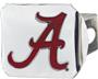 Fan Mats NCAA Alabama Chrome/Color Hitch Cover