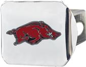 Fan Mats NCAA Arkansas Chrome/Color Hitch Cover