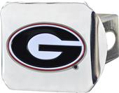 Fan Mats NCAA Georgia Chrome/Color Hitch Cover