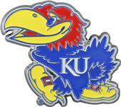 Fan Mats NCAA Kansas Colored Vehicle Emblem