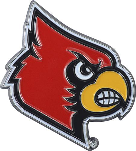 Fan Mats NCAA Louisville Colored Vehicle Emblem