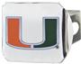 Fan Mats NCAA Miami Chrome/Color Hitch Cover