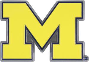 Fan Mats NCAA Michigan Colored Vehicle Emblem