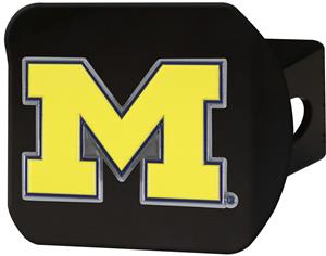Fan Mats NCAA Michigan Black/Color Hitch Cover