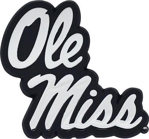 Fan Mats NCAA Ole Miss Chrome Vehicle Emblem