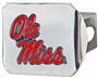Fan Mats NCAA Ole Miss Chrome/Color Hitch Cover