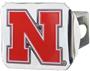 Fan Mats NCAA Nebraska Chrome/Color Hitch Cover