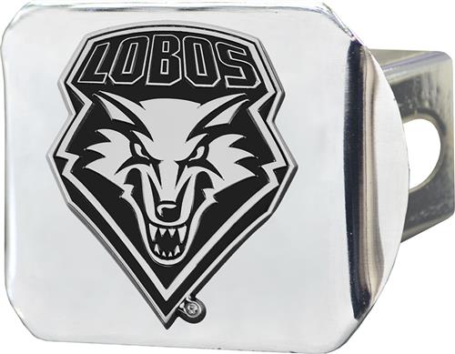 Fan Mats NCAA New Mexico Chrome Hitch Cover