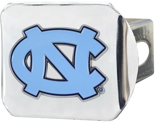 Fan Mats NCAA UNC Chrome/Color Hitch Cover