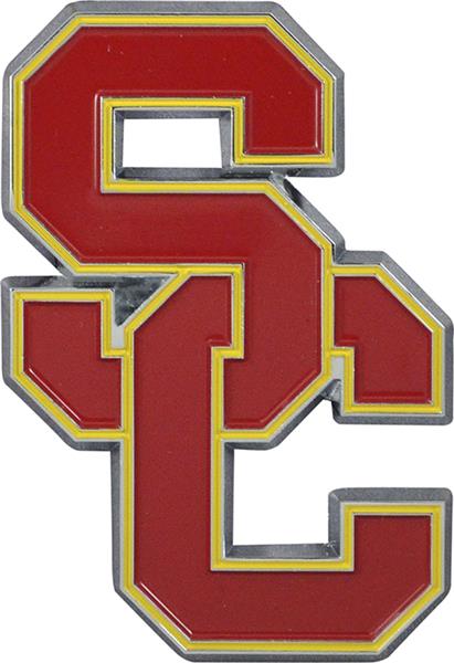 Fan Mat NCAA USC Colored Vehicle Emblem - Fan Gear