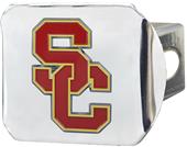 Fan Mats NCAA USC Chrome/Color Hitch Cover