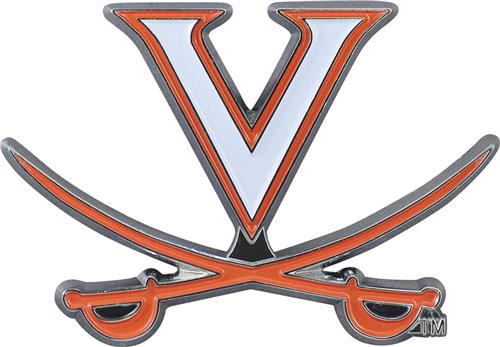 Fan Mats NCAA Virginia Colored Vehicle Emblem