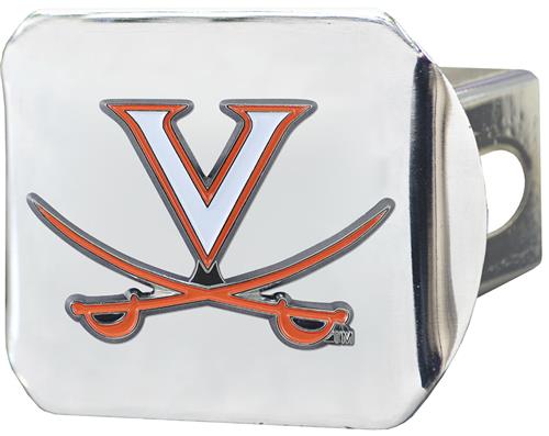 Fan Mats NCAA Virginia Chrome/Color Hitch Cover