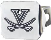 Fan Mats NCAA Virginia Chrome Hitch Cover