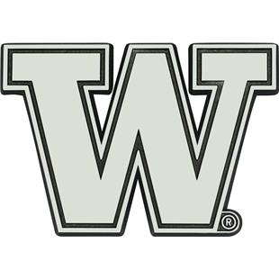 Team Color One Size Fanmats NCAA Washington Huskies University of Washingtonchrome Emblem