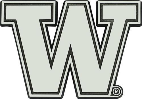 Fan Mats NCAA Washington Chrome Vehicle Emblem