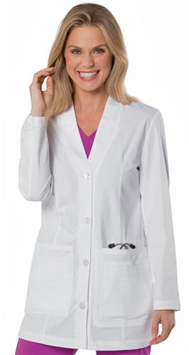 Urbane Womens Media Lab Coat. Embroidery is available on this item.