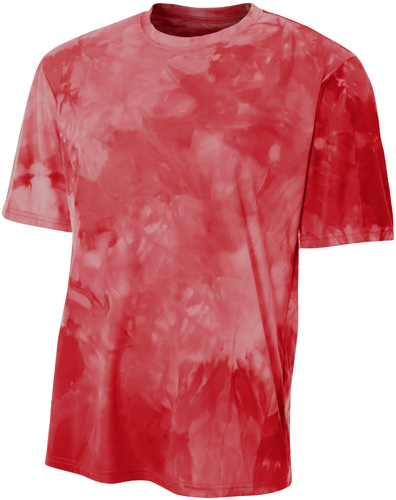 A4 Adult Polyester Cloud Dye Tech Tee Shirt - CO