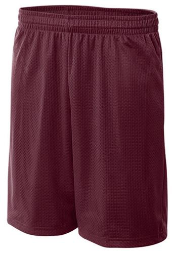 A4 Adult Coach's Mesh Pocketed Shorts CO