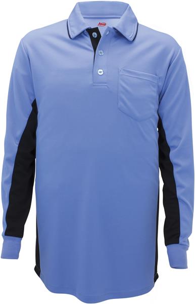 Adams Men's MLB Style Long Sleeve Umpire Shirt Blue M