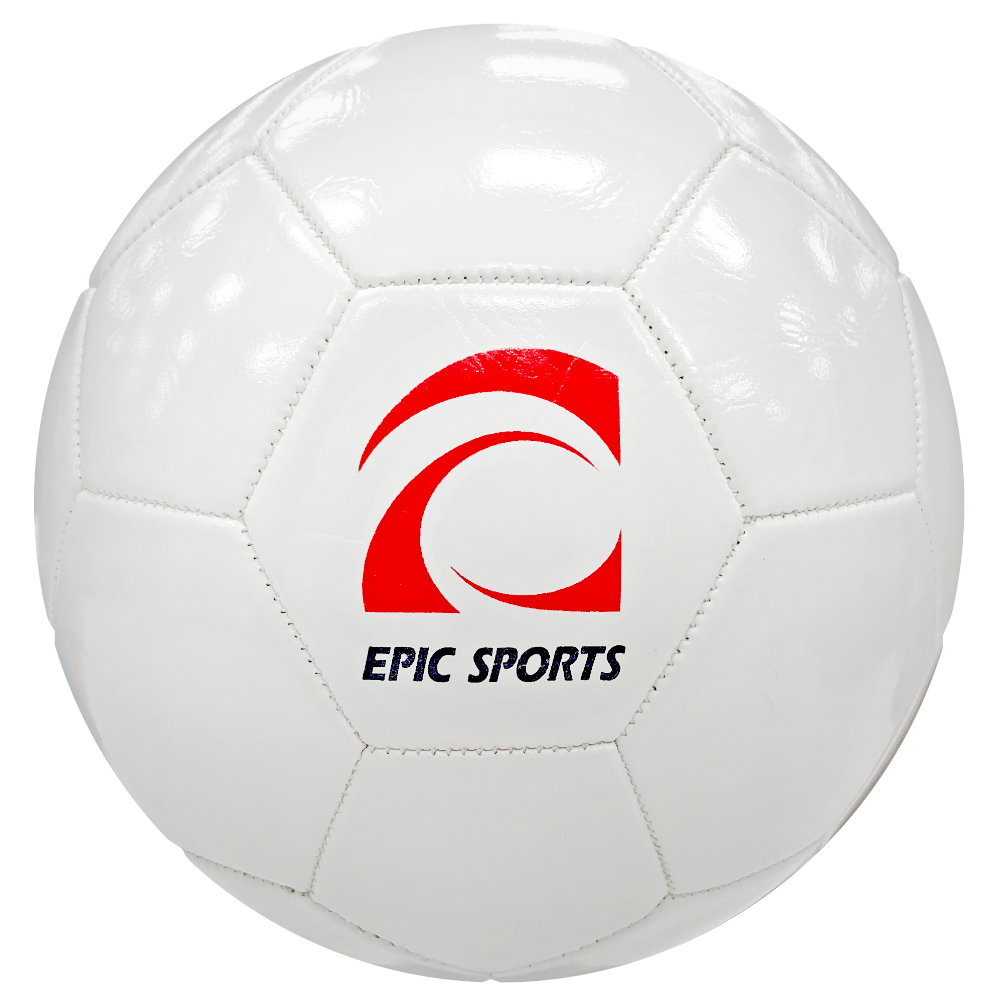 E128034 Epic Synthetic Leather Premium Practice Soccer Balls (Sizes 3