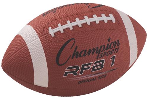 Champion Sports Official Size Rubber Footballs