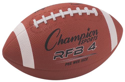Champion Sports Pee Wee Size Rubber Footballs