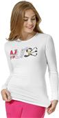 WonderWink Women's Layers Silky Novelty Print Tee WonderWink Women's Layers Silky Novelty Print Tee