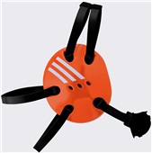 Adidas Wrestling Adult Resonse Ear Guard - Black Straps AE100C