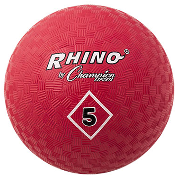 Champion Sports 5" Red Playground Ball Playground Equipment and Gear