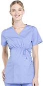 Cherokee Workwear Womens Maternity Mock Wrap Top Cherokee Workwear Womens Maternity Mock Wrap Top