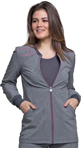 Cherokee Infinity Womens Zip Front Warm-Up Jacket