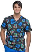 Cherokee Disney Mens V-Neck Top Cherokee Disney Mens V-Neck Top