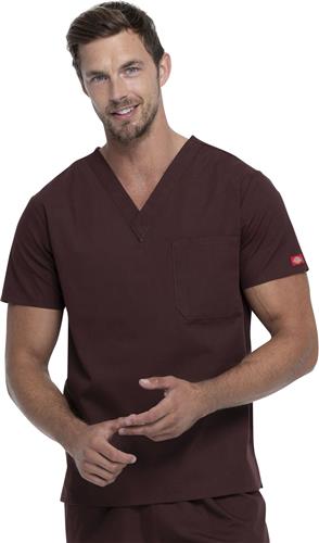Dickies EDS Signature Unisex V-Neck Scrub Top. Embroidery is available on this item.