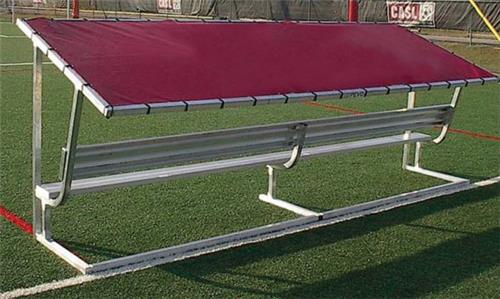 Pevo Sports Covered Aluminum Canopy Bench