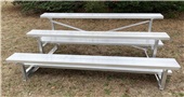 Pevo Sports 3-Row Aluminum Bleachers